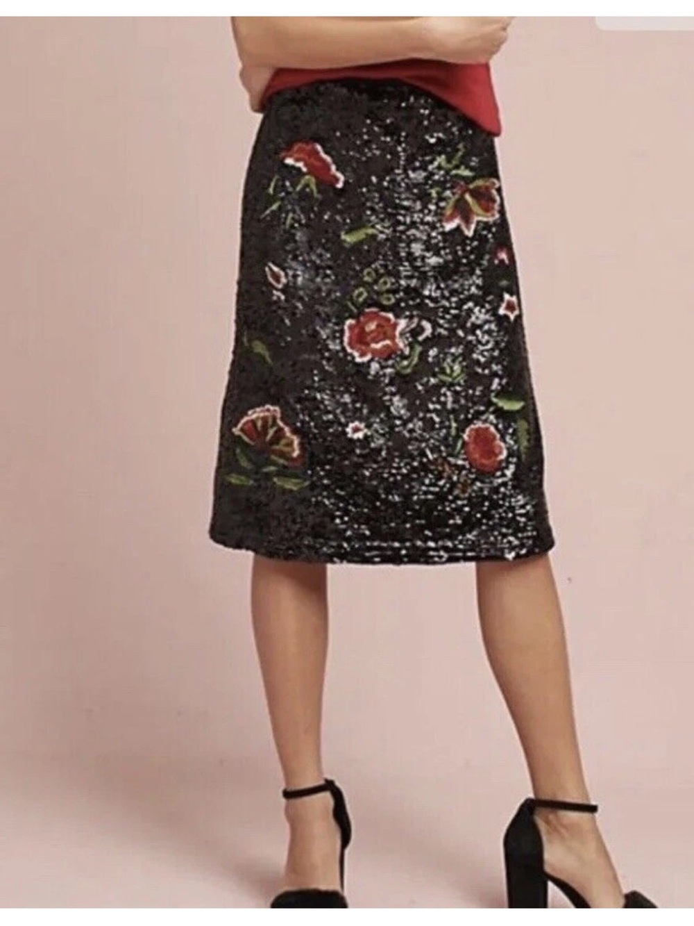 Anthropologie "Garden Glitz Skirt" by Maeve